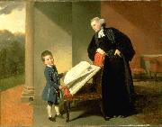 Johann Zoffany The Reverend Randall Burroughs and his son Ellis china oil painting artist